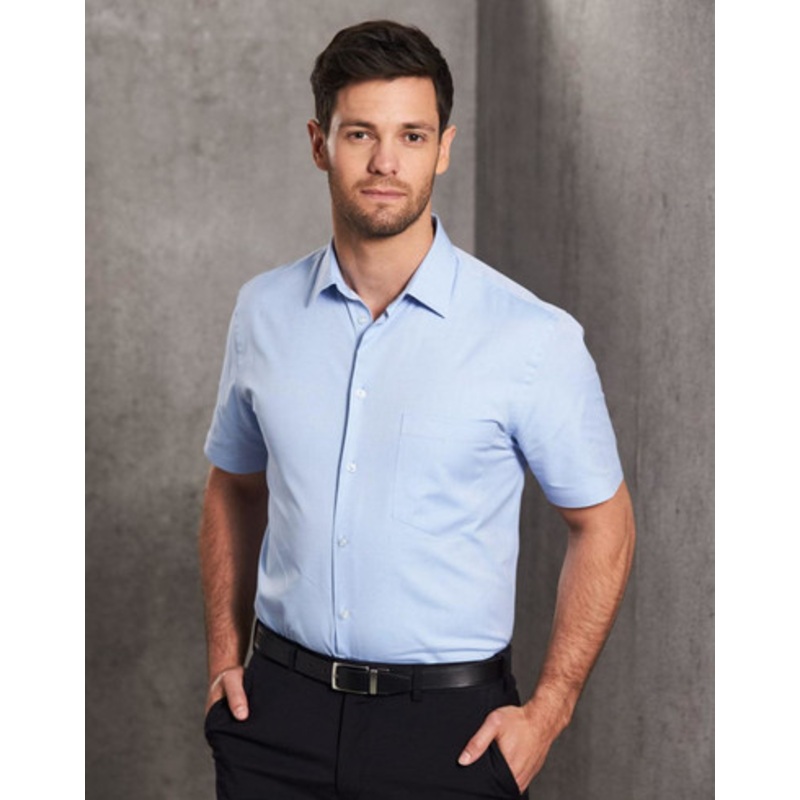 Men’s CVC Oxford Short Sleeve Shirt