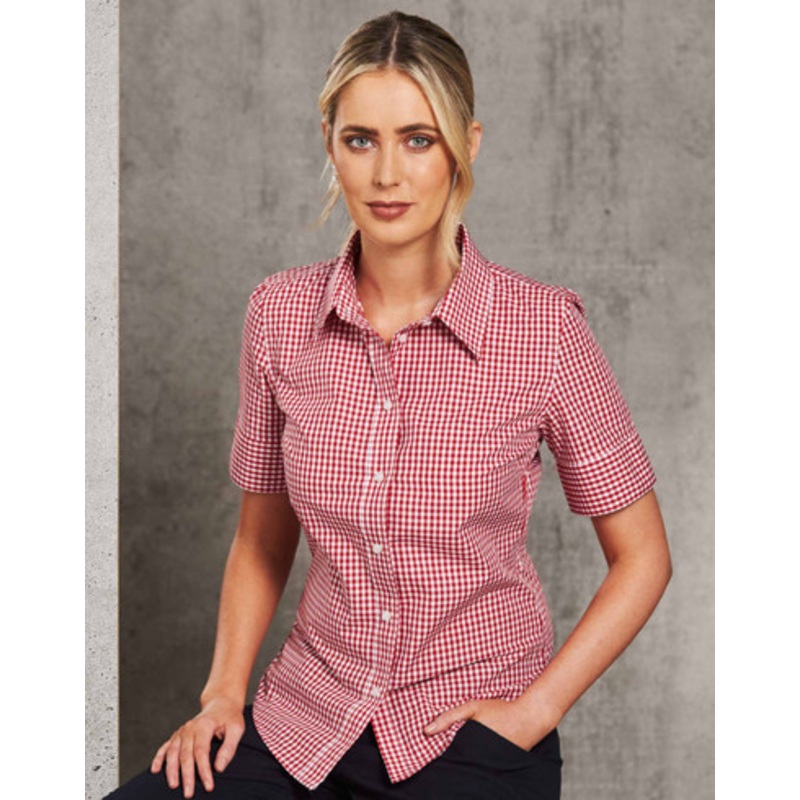 Women’s Gingham Check S/S Shirt
