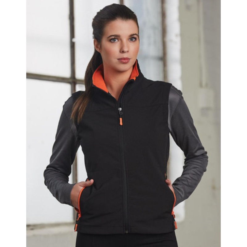 Ladies’ Softshell Contrast Vest