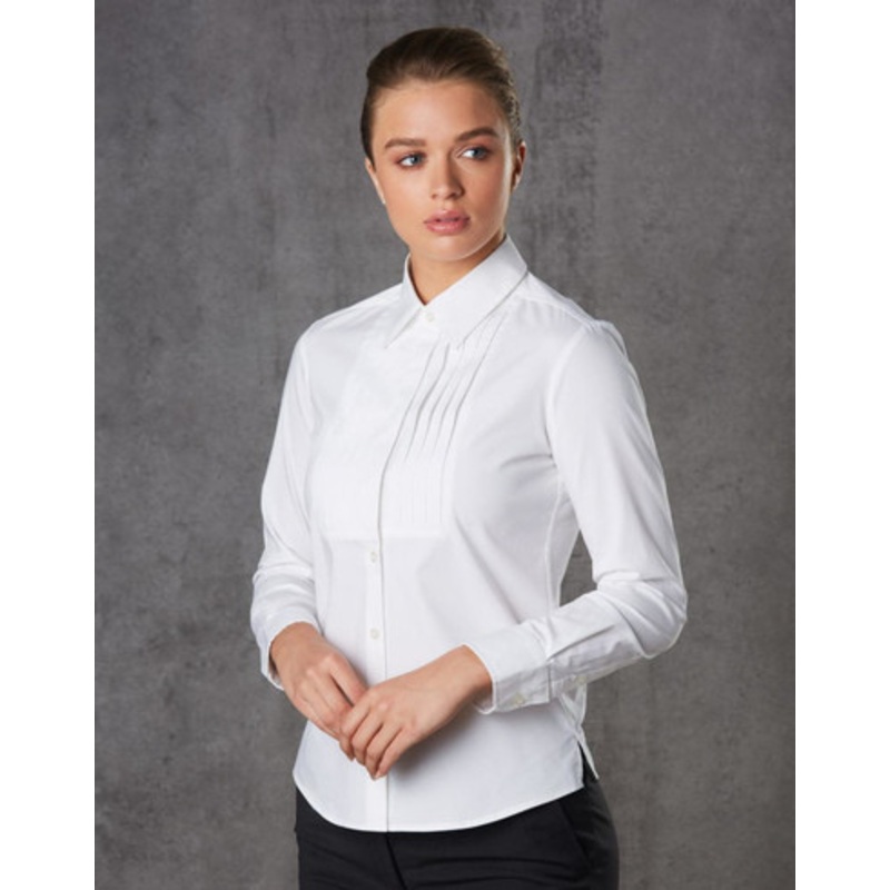 Women’s Stretch Tuck Front Long Sleeve Shirt