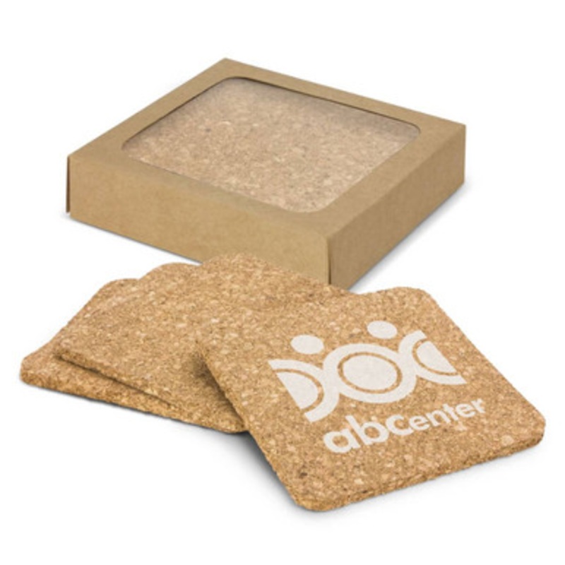 Oakridge Cork Coaster Square – Set of 4