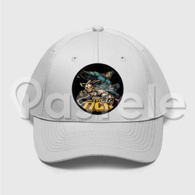 The Tick Custom Unisex Twill Hat Embroidered Cap Black White