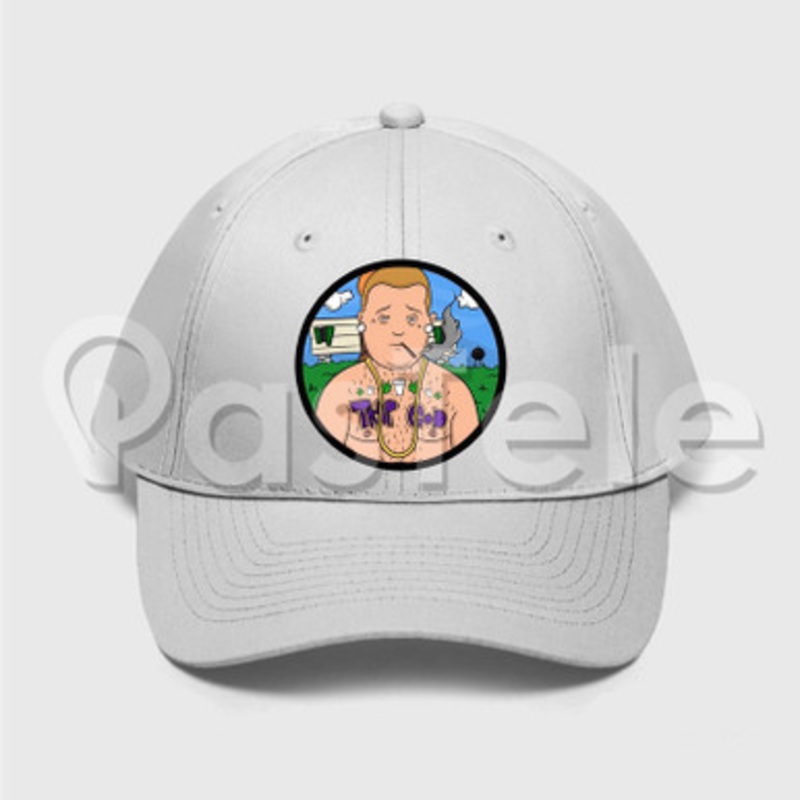 Bobby Hill Custom Unisex Twill Hat Embroidered Cap Black White