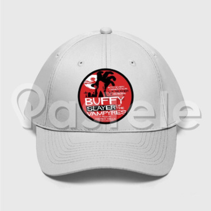 Buffy Slayer of the Vampyres Custom Unisex Twill Hat Embroidered Cap Black White