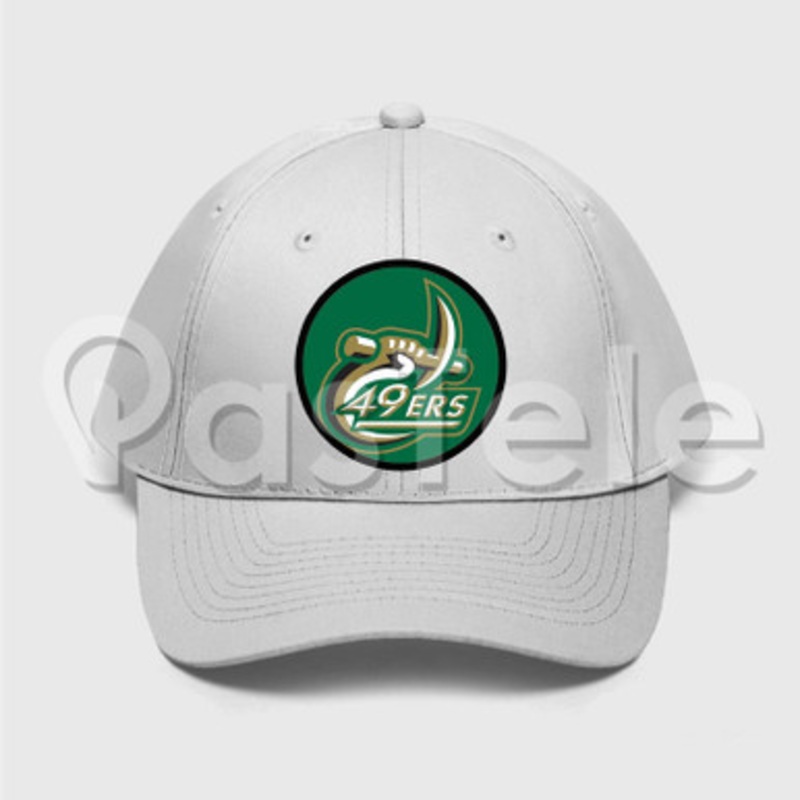Charlotte 49ers Custom Unisex Twill Hat Embroidered Cap Black White
