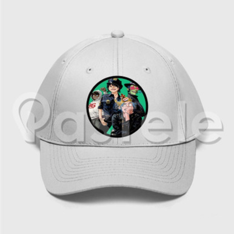 Gorillaz King Custom Unisex Twill Hat Embroidered Cap Black White
