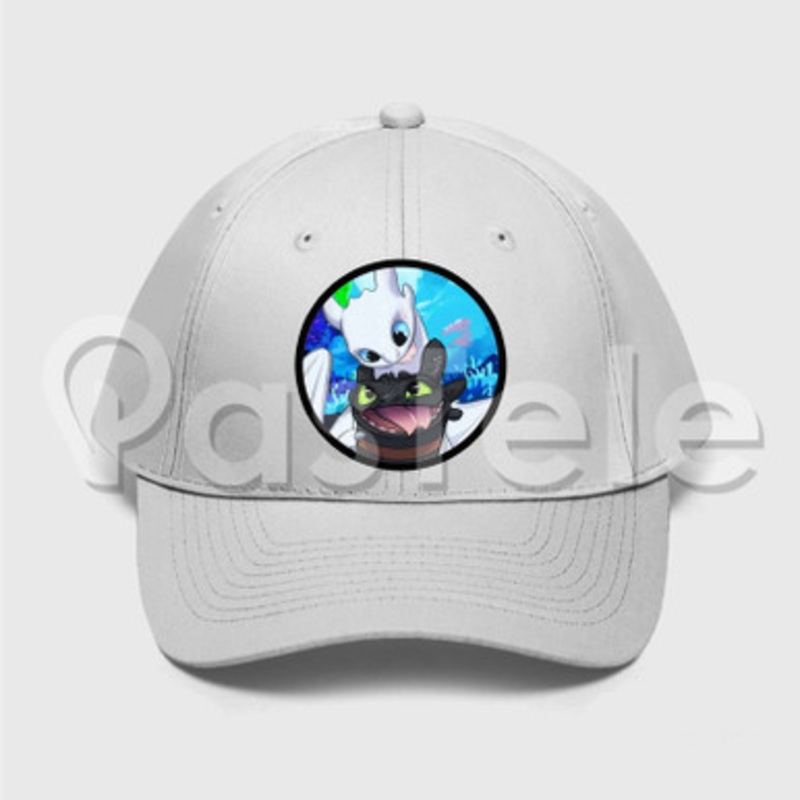 Toothless and Lightfury Custom Unisex Twill Hat Embroidered Cap
