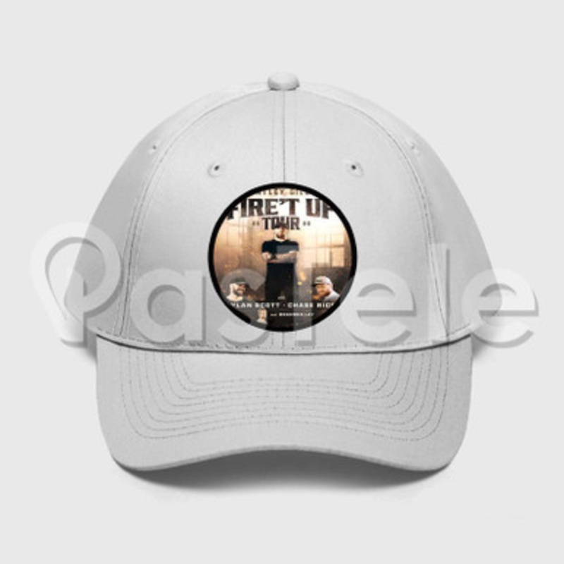 Brantley Gilbert Fire t Up Tour Custom Unisex Twill Hat Embroidered Cap Snapback