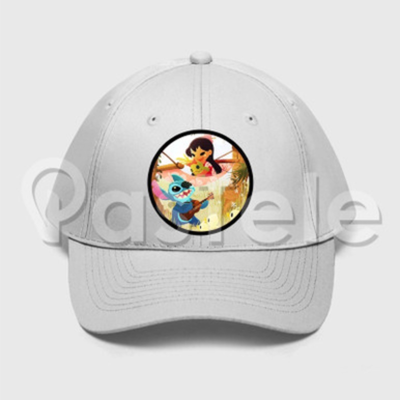 Cute Lilo and Stitch Custom Unisex Twill Hat Embroidered Cap Snapback