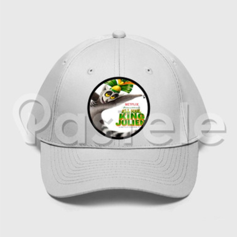 All Hail King Julien Custom Unisex Twill Hat Embroidered Cap Snapback