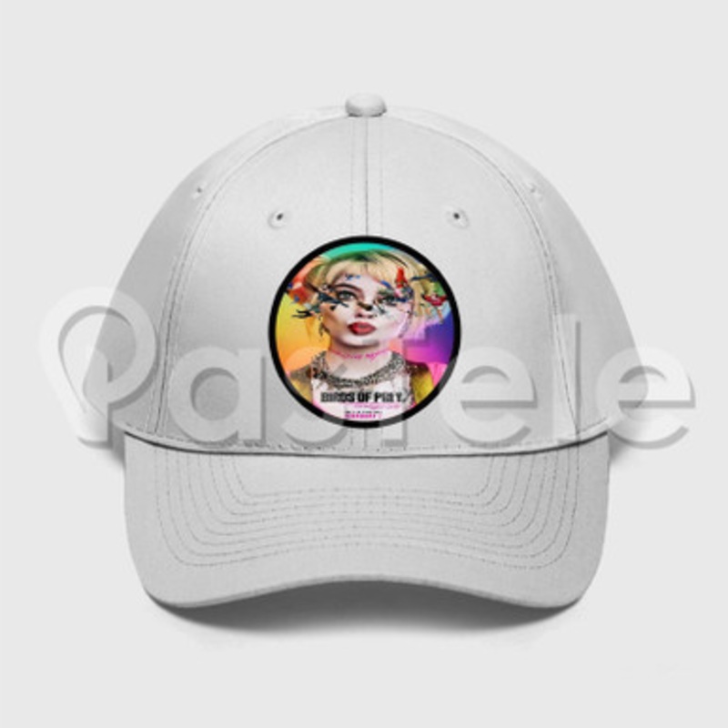 birds of prey poster harley queen Custom Unisex Twill Hat Embroidered Cap Snapback