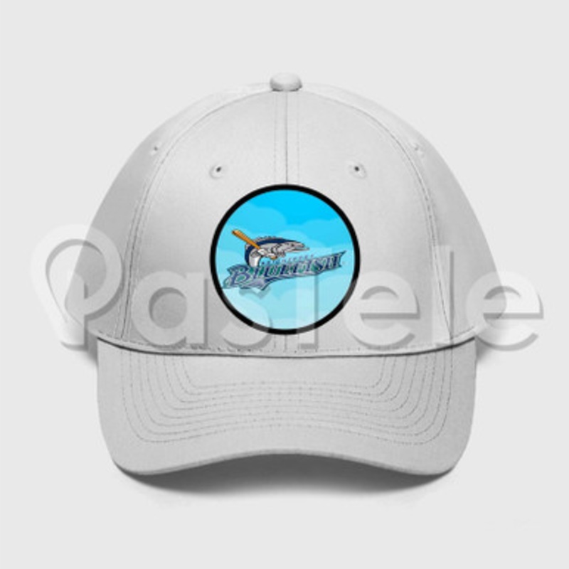 Bridgeport Bluefish Custom Unisex Twill Hat Embroidered Cap Snapback