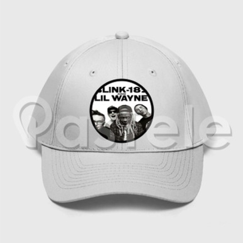 Blink 182 and Lil Wayne Custom Unisex Twill Hat Embroidered Cap Snapback