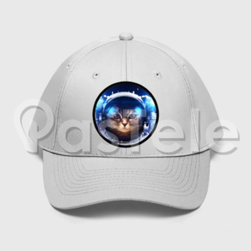 catstronaut Custom Unisex Twill Hat Embroidered Cap Snapback