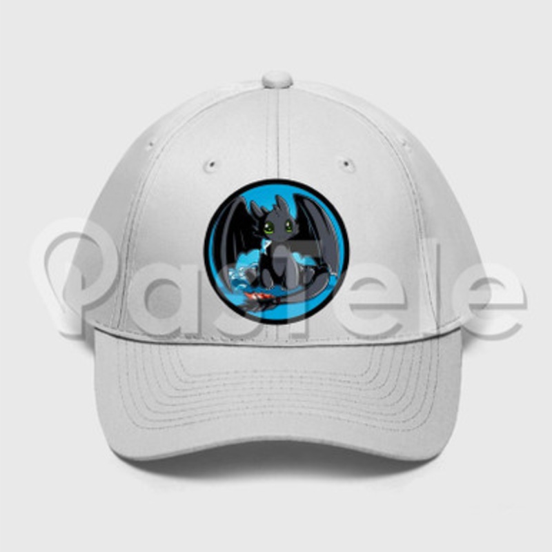 Cute Toothless Custom Unisex Twill Hat Embroidered Cap Snapback
