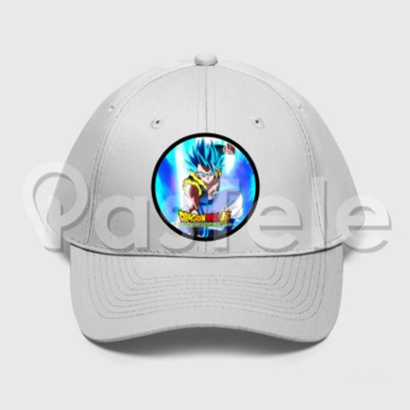 Gogeta Blue Dragon Ball Super Custom Unisex Twill Hat Embroidered Cap Snapback