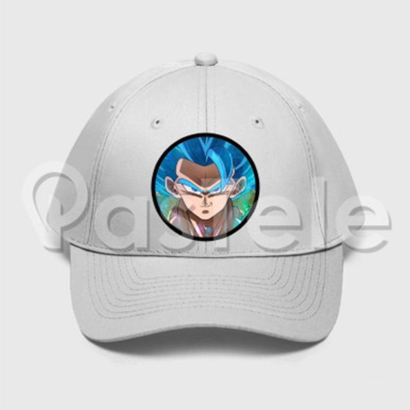 Gogeta Blue Fusion DBS Custom Unisex Twill Hat Embroidered Cap Snapback