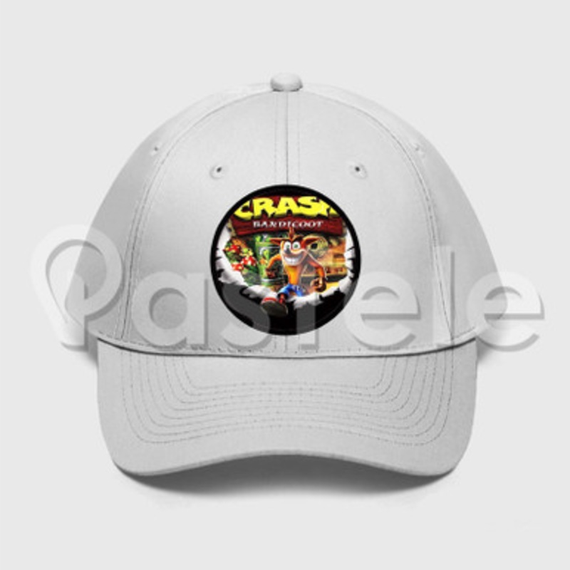 Crash Bandicoot Custom Unisex Twill Hat Embroidered Cap Snapback