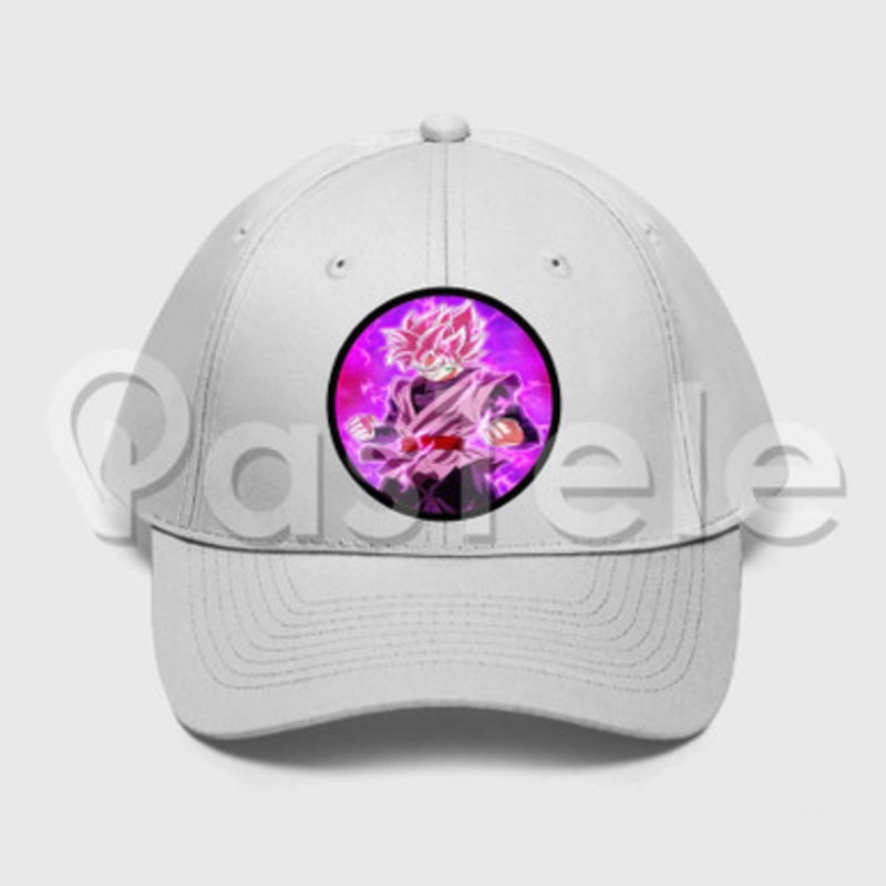 Black Super Saiyan Rose Custom Unisex Twill Hat Embroidered Cap Snapback
