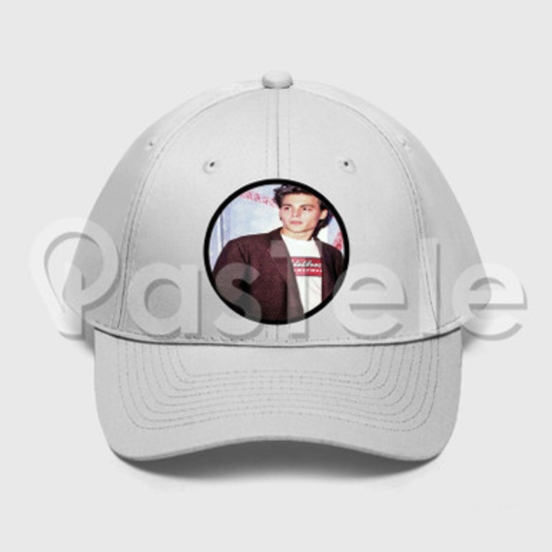 Young Johnny Depp Custom Unisex Twill Hat Embroidered Cap Snapback