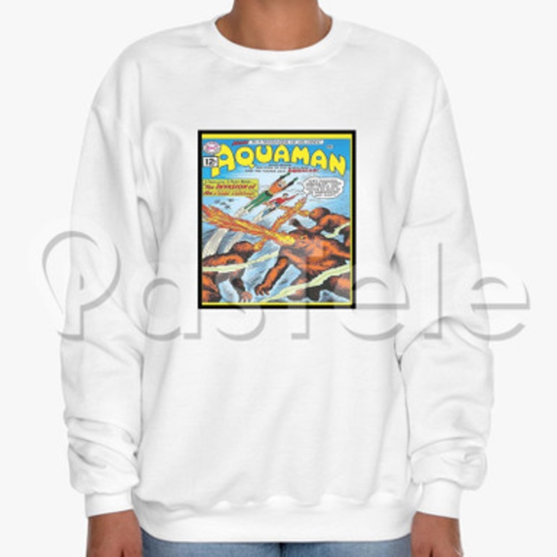 Aquaman The Invasion of the Fire Trolls Custom Unisex Crewneck Sweatshirt Cotton Polyester Fabric Cloth