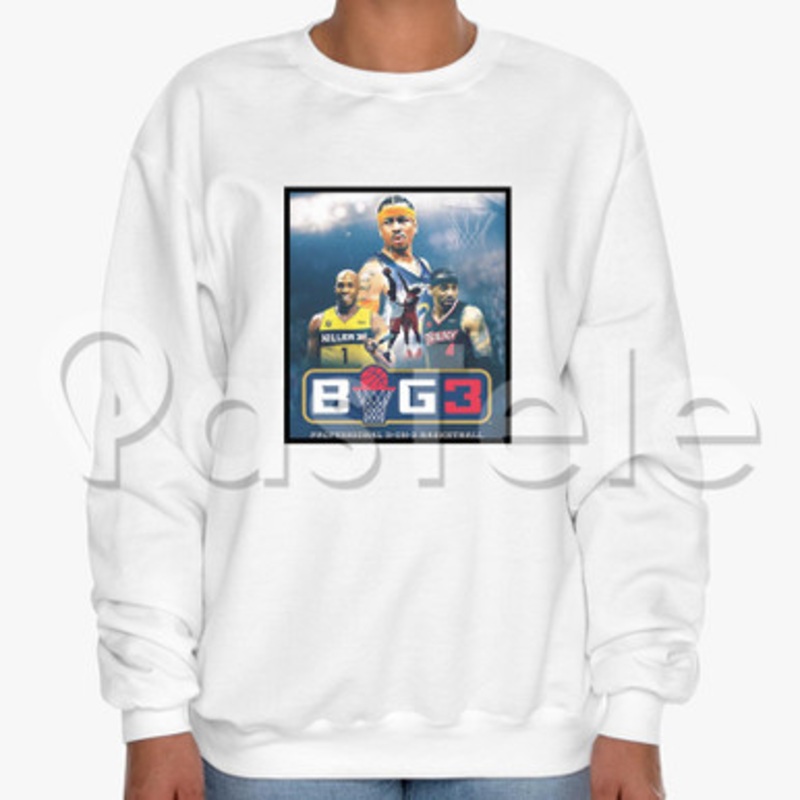 BIG3 Custom Unisex Crewneck Sweatshirt Cotton Polyester Fabric Cloth