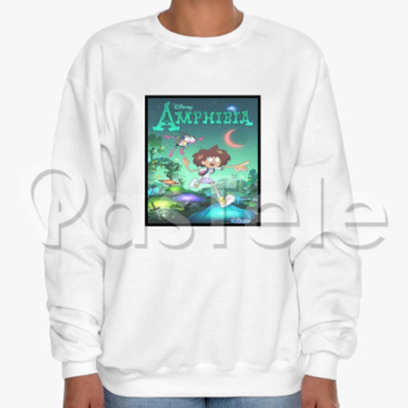 Disney Amphibia Custom Unisex Crewneck Sweatshirt Cotton Polyester Fabric Cloth