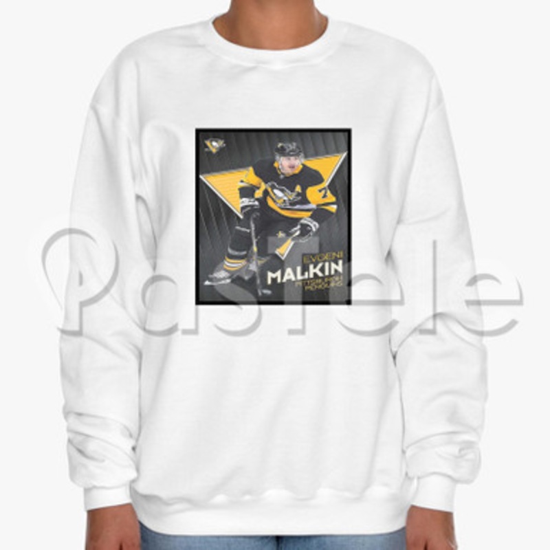 Evgeni Malkin Pittsburgh Penguins NHL Custom Unisex Crewneck Sweatshirt Cotton Polyester Fabric Cloth