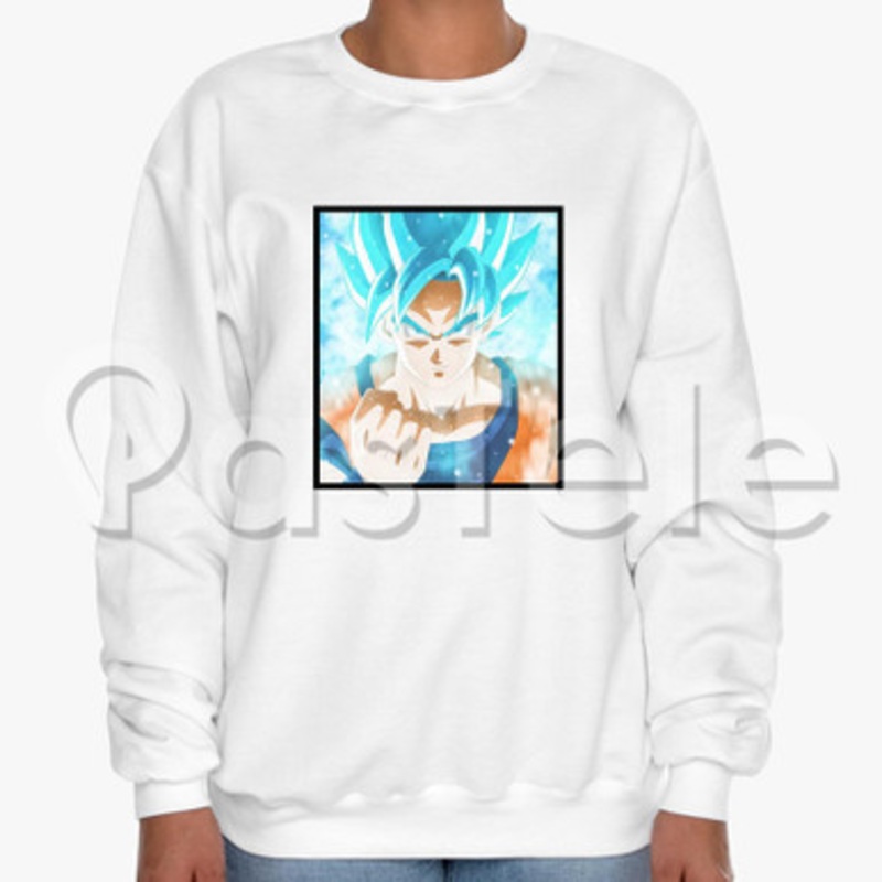 goku super saiyan blue Custom Unisex Crewneck Sweatshirt Cotton Polyester Fabric Cloth
