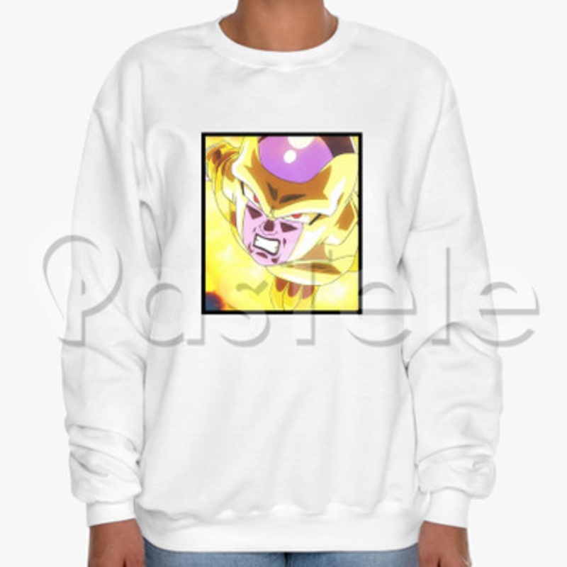 golden frieza dragonball super Custom Unisex Crewneck Sweatshirt Cotton Polyester Fabric Cloth