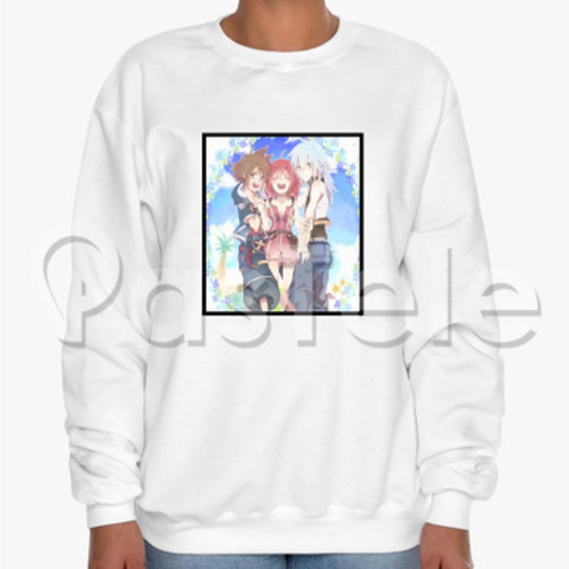 Kingdom Hearts Custom Unisex Crewneck Sweatshirt Cotton Polyester Fabric Sweater