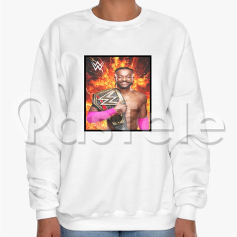 Kofi Kingston WWE Custom Unisex Crewneck Sweatshirt Cotton Polyester Fabric Sweater