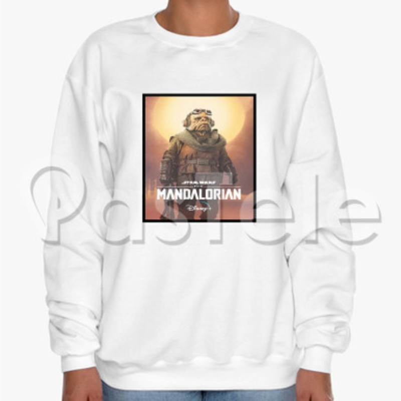 Kuiil Star Wars The Mandalorian Custom Unisex Crewneck Sweatshirt Cotton Polyester Fabric Sweater