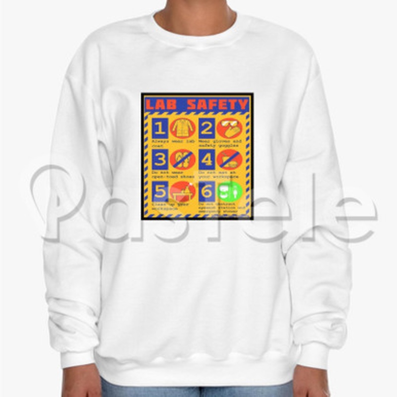 lab safety Custom Unisex Crewneck Sweatshirt Cotton Polyester Fabric Sweater