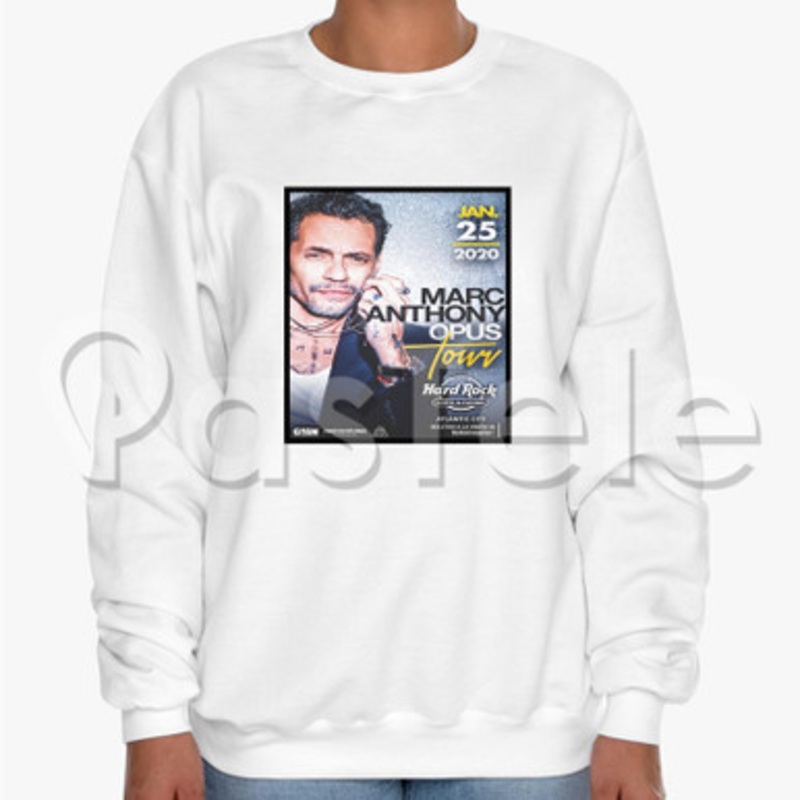 Marc Anthony Opus Tour Custom Unisex Crewneck Sweatshirt Cotton Polyester Fabric Sweater