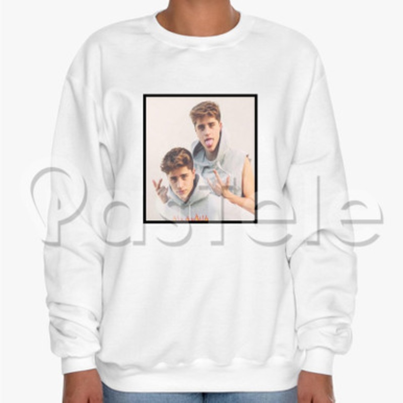 martinez twins 2 Custom Unisex Crewneck Sweatshirt Cotton Polyester Fabric Sweater