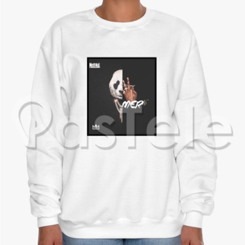 Meek Mill Panda Rap Custom Unisex Crewneck Sweatshirt Cotton Polyester Fabric Sweater