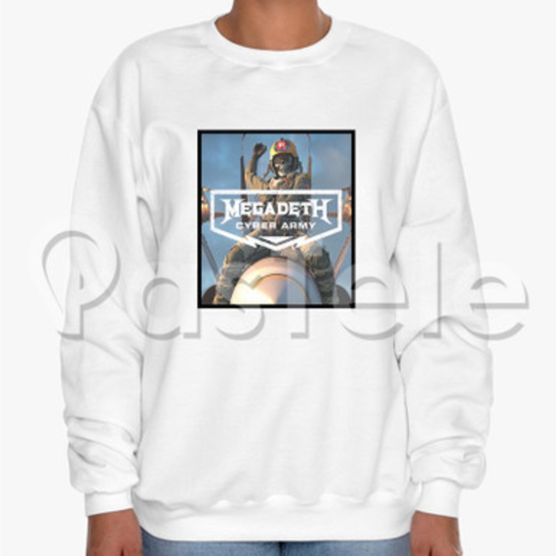 megadeth cyber army Custom Unisex Crewneck Sweatshirt Cotton Polyester Fabric Sweater