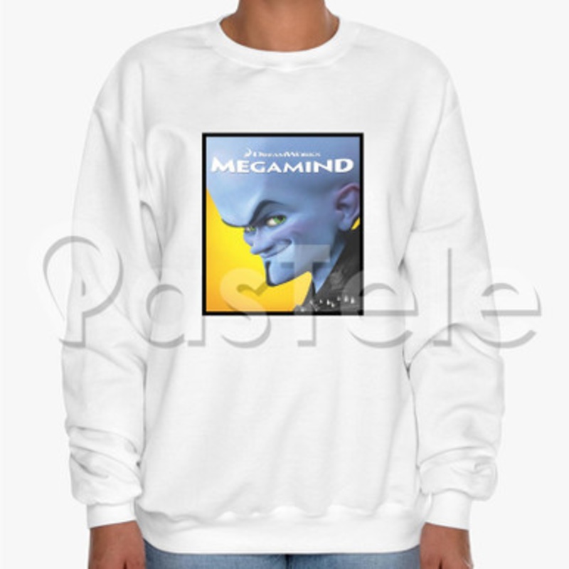 Megamind Custom Unisex Crewneck Sweatshirt Cotton Polyester Fabric Sweater