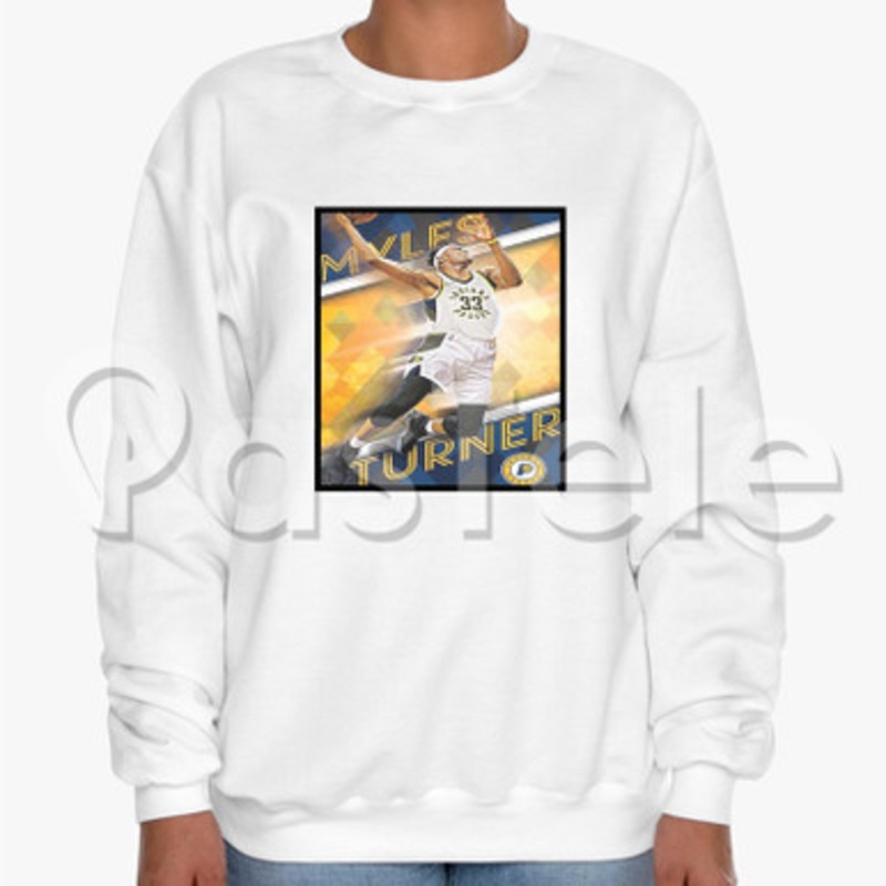 Myles Turner Indiana Pacers NBA Custom Unisex Crewneck Sweatshirt Cotton Polyester Fabric Sweater