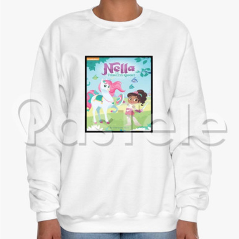 Nella the Princess Knight Custom Unisex Crewneck Sweatshirt Cotton Polyester Fabric Sweater