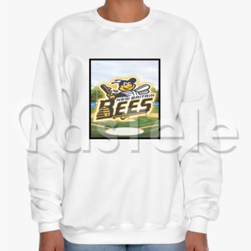 New Britain Bees Custom Unisex Crewneck Sweatshirt Cotton Polyester Fabric Sweater