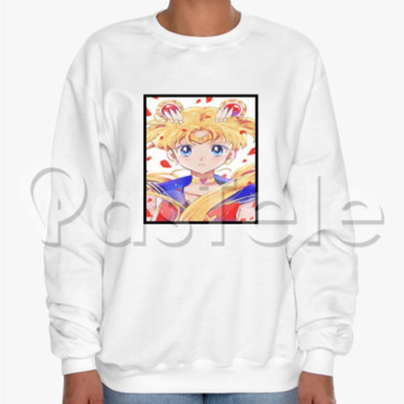 Sailor Moon Custom Unisex Crewneck Sweatshirt Cotton Polyester Fabric Sweater