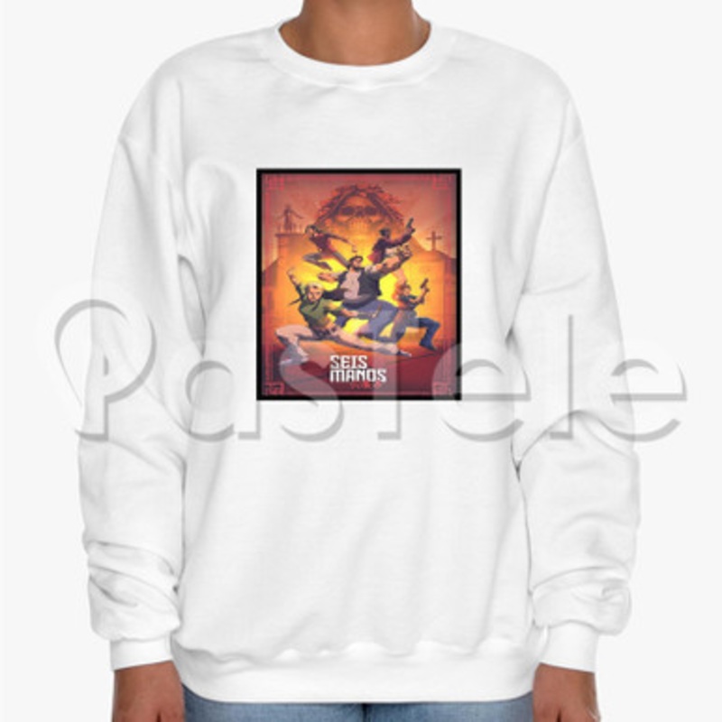Seis Manos Custom Unisex Crewneck Sweatshirt Cotton Polyester Fabric Sweater