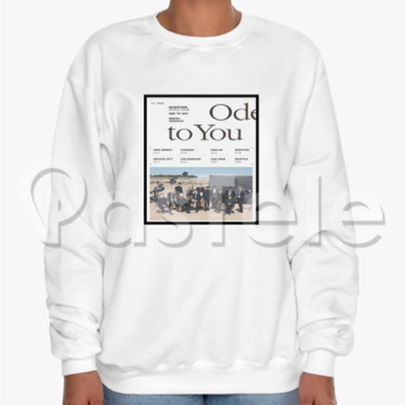 SEVENTEEN World Tour ODE TO YOU Custom Unisex Crewneck Sweatshirt Cotton Polyester Fabric Sweater