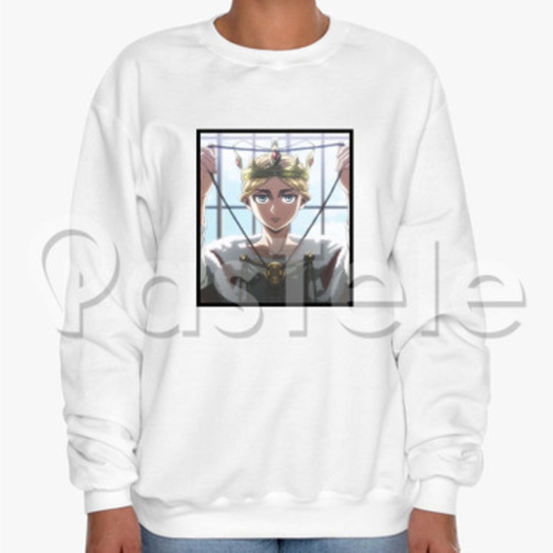 Shingeki no Kyojin Season 3 Custom Unisex Crewneck Sweatshirt Cotton Polyester Fabric Sweater