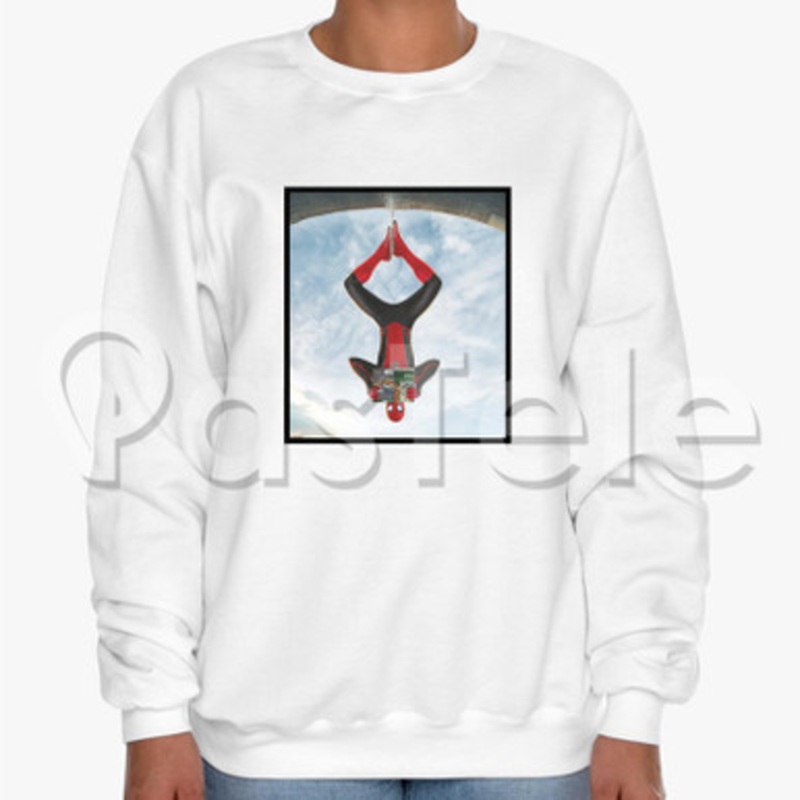 spiderman Custom Unisex Crewneck Sweatshirt Cotton Polyester Fabric Sweater
