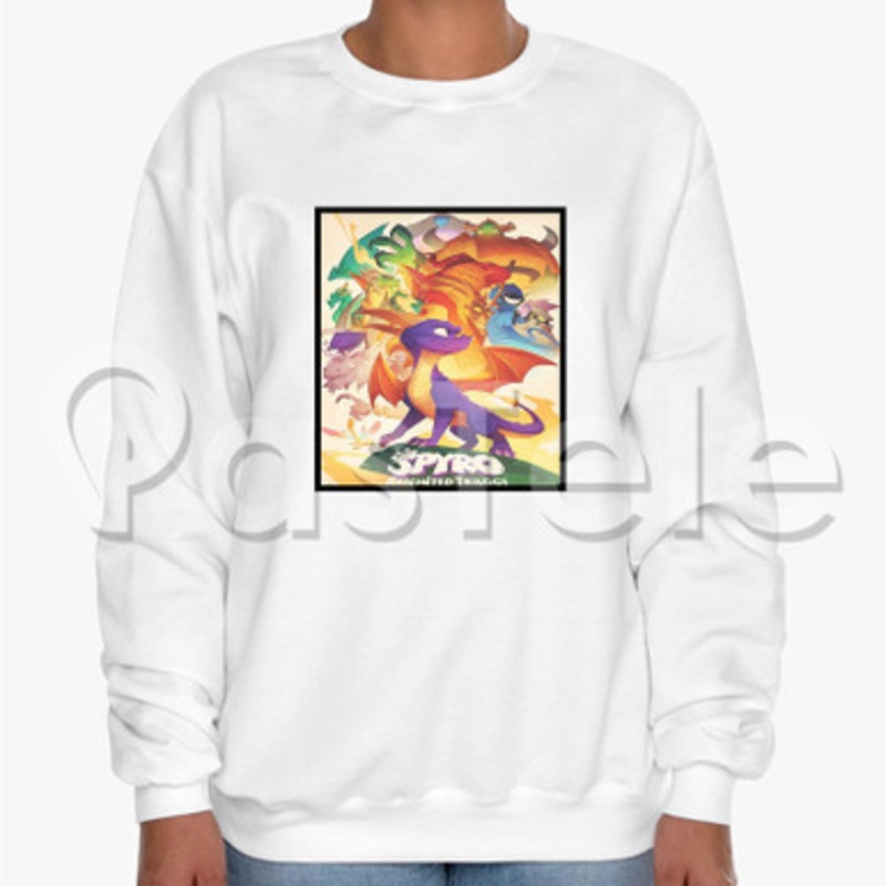 Spyro Reignited Trilogy Custom Unisex Crewneck Sweatshirt Cotton Polyester Fabric Sweater