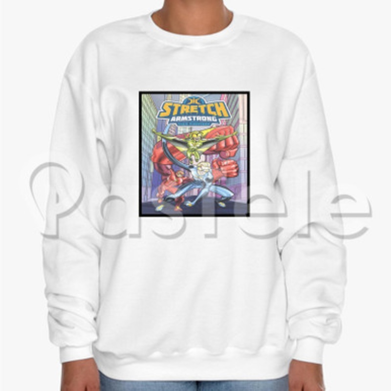 Stretch Armstrong and the Flex Fighters Custom Unisex Crewneck Sweatshirt Cotton Polyester Fabric Sweater