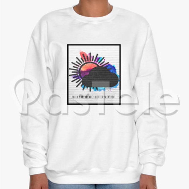 With Confidence Custom Unisex Crewneck Sweatshirt Cotton Polyester Fabric Sweater